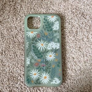 Good condition Otterbox Floral Green Phone Case iPhone 14 Plus
